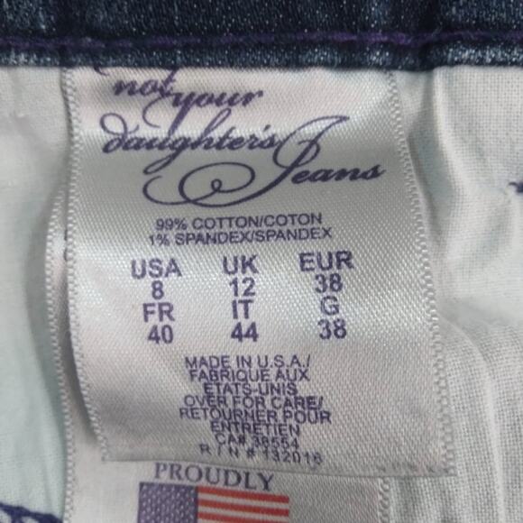 J426 NYDJ 10" Rise Straight Leg sz 8 - Picture 7 of 8